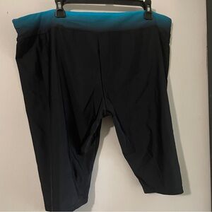 Black and Blue Ombre Leggings